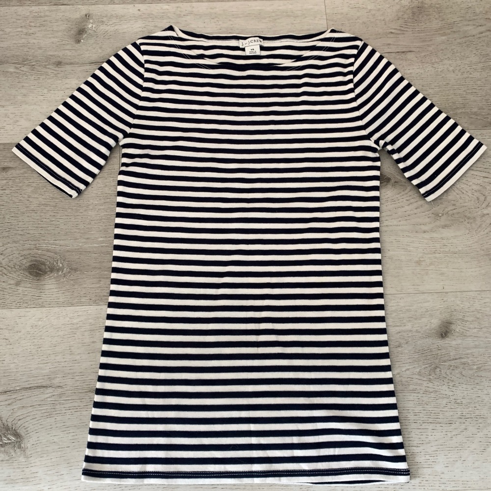 J. by J.Crew NWT Striped T-Shirt in Nautical Stripe Size XS